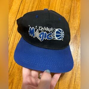 Orlando Magic NBA Basketball  90's Competitor Team Logo Snapback Hat Signed